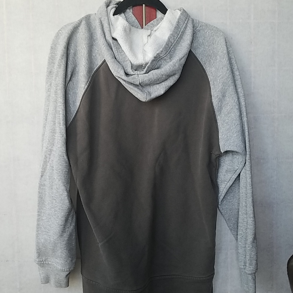Vintage Reebok Two-tone gray and yellow hooded sweatshirt. Kids size XL. - Picture 2 of 3